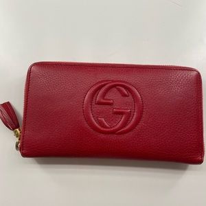 Gucci soho Red wallet